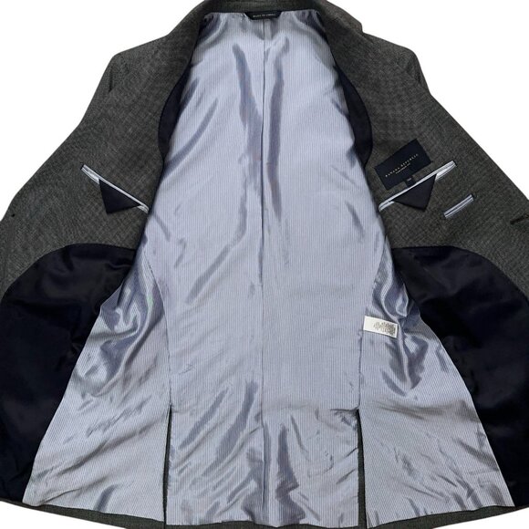 Banana Republic Blazer Jacket Mens 38R Wool Tailored Fit Constructured Gray - Picture 3 of 6